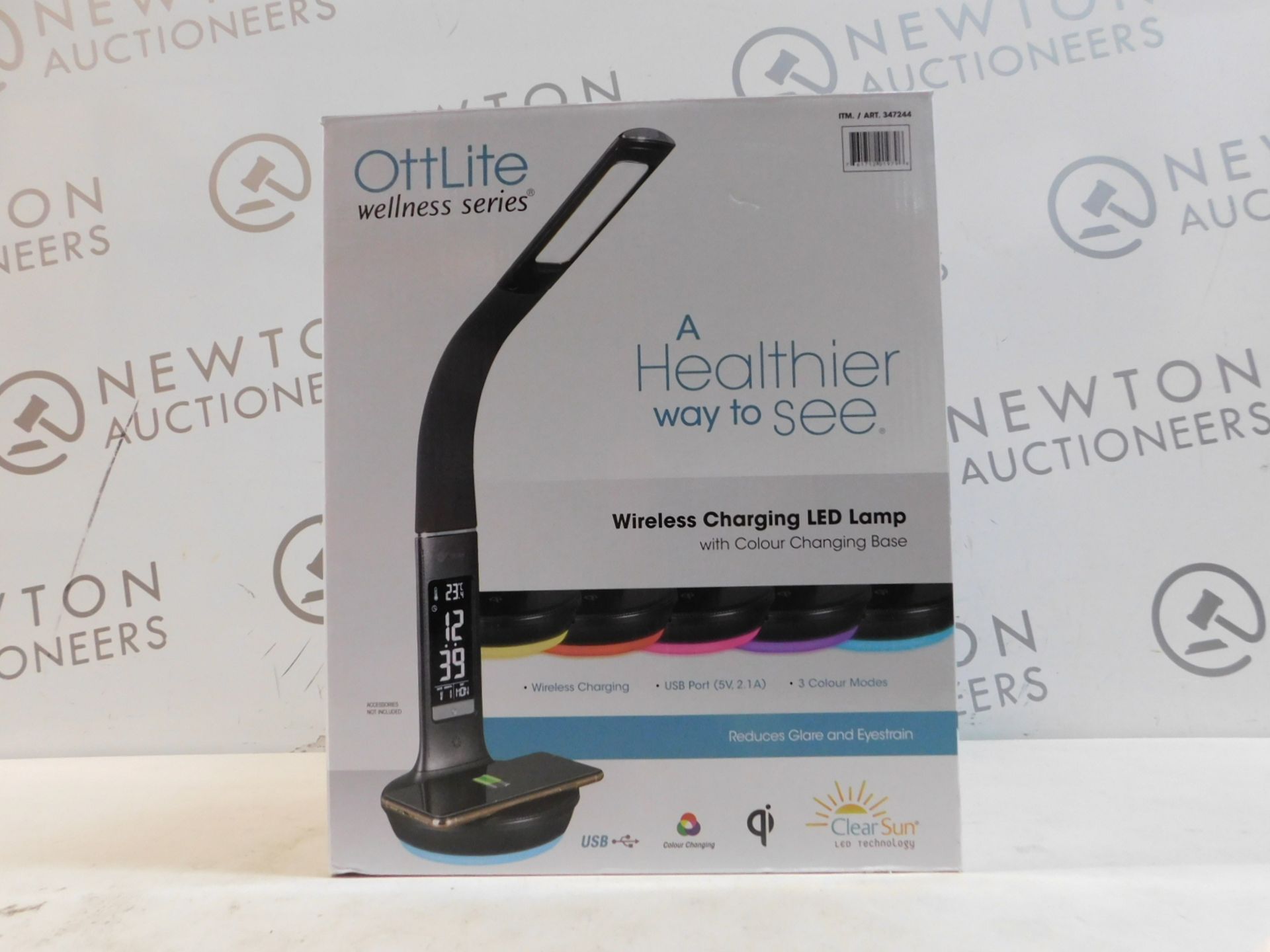 1 BOXED OTTLITE EXECUTIVE LED DESK LAMP WITH WIRELESS CHARGING RRP Â£49.99