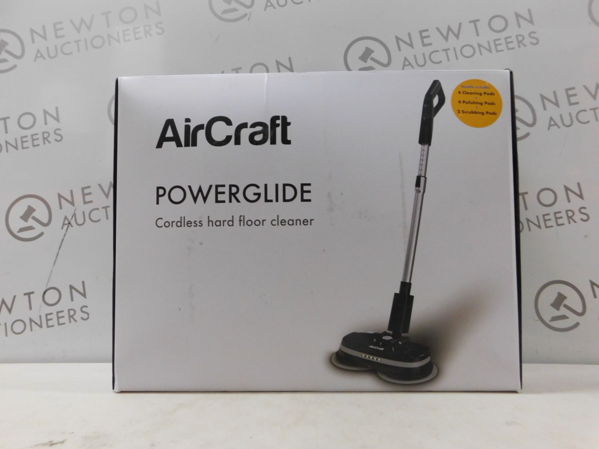 1 BOXED AIRCRAFT POWERGLIDE CORDLESS HARD FLOOR CLEANER & POLISHER RRP Â£199