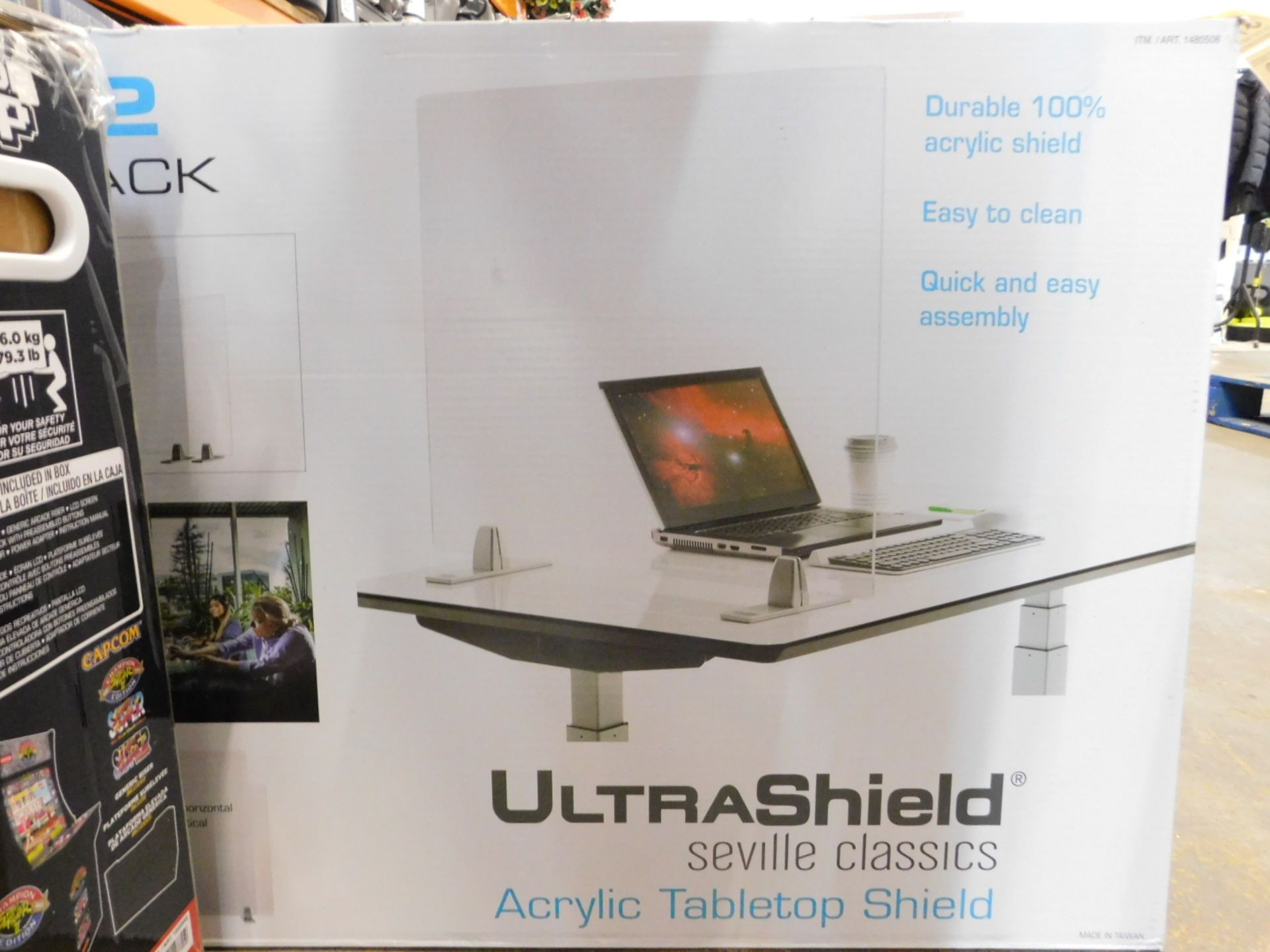 1 BRAND NEW BOXED SEVILLE CLASSICS ULTRASHIELD TABLE TOP SHIELD 2-PACK RRP Â£79.99