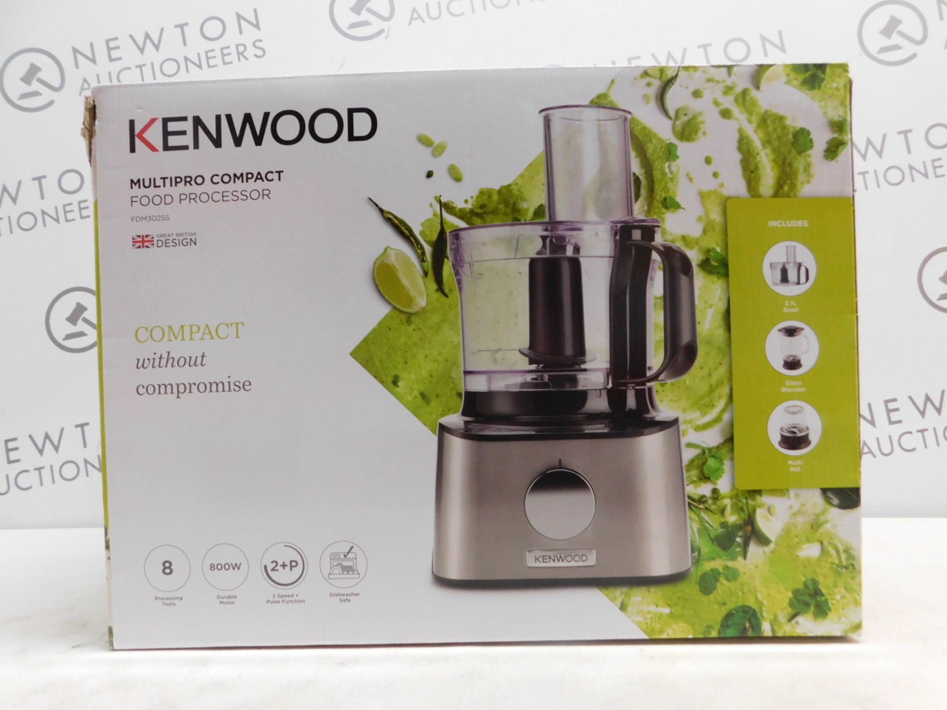 1 BOXED KENWOOD FDM302SS 800W 2.1L MULTI-PRO COMPACT FOOD PROCESSOR RRP Â£129.99