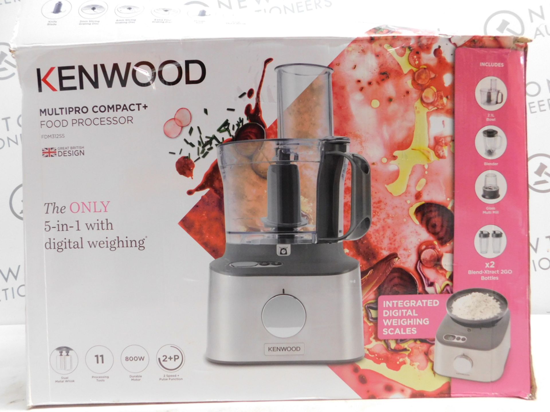 1 BOXED KENWOOD FDM312SS MULTIPRO COMPACT+ FOOD PROCESSOR Â£179