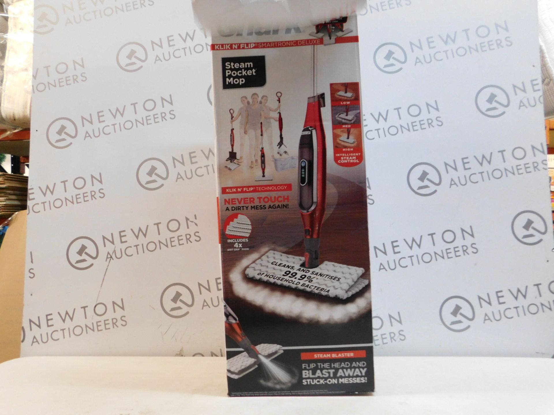 1 BOXED SHARK KLIK N FLIP STEAM POCKET MOP RRP Â£89.99