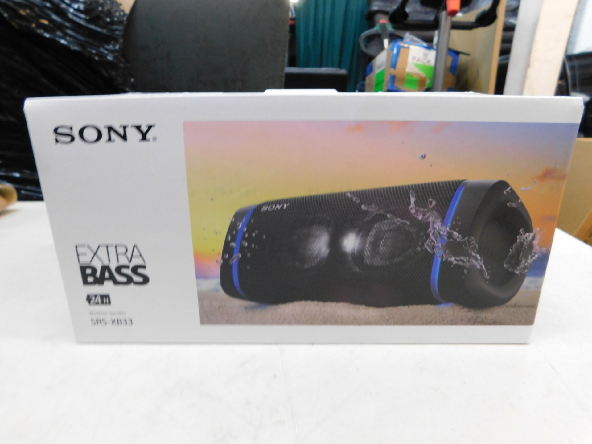 1 BOXED SONY SRS-XB33 EXTRA BASS WATERPROOF BLUETOOTH SPEAKER RRP Â£149.99