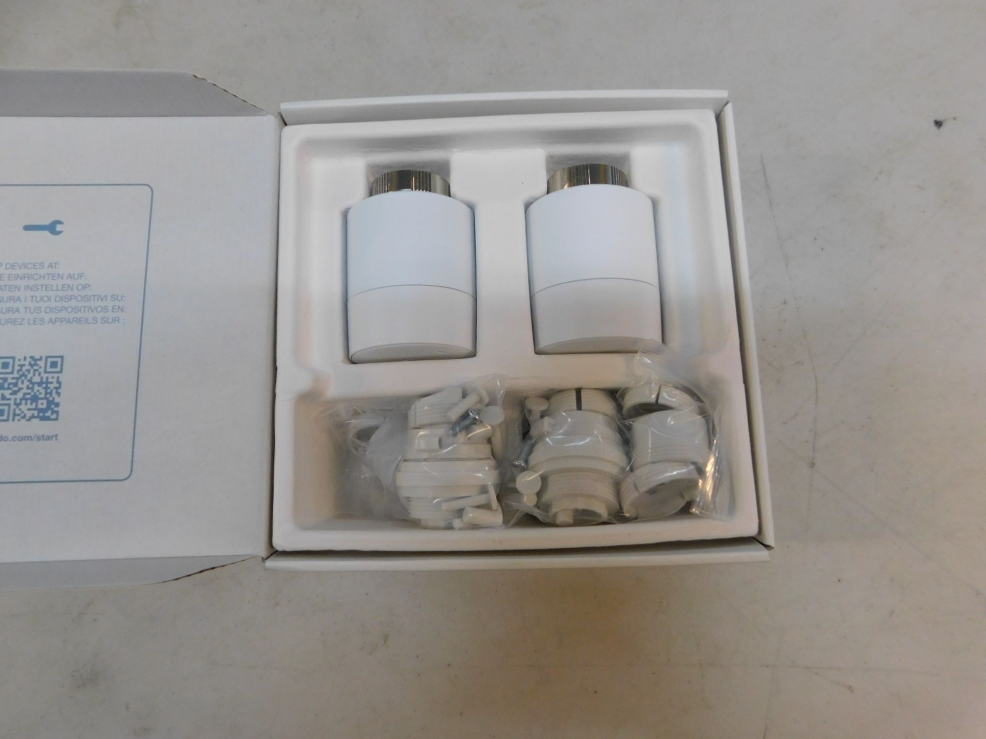 1 BOXED 2 PACK TADO SMART RADIATOR THERMOSTAT (VERTICAL) RRP Â£129