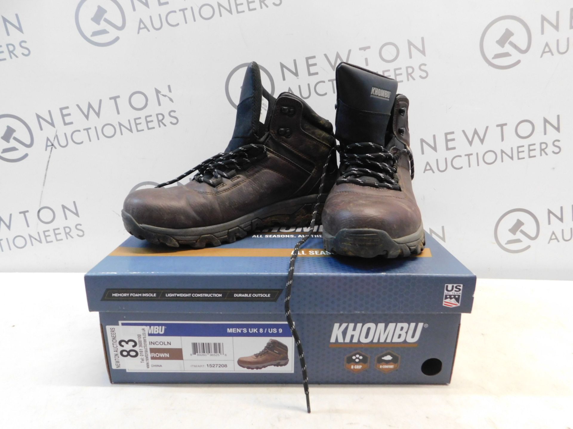 1 BOXED MENS KHOMBU LINCOLN BOOTS UK SIZE 10 RRP Â£49.99