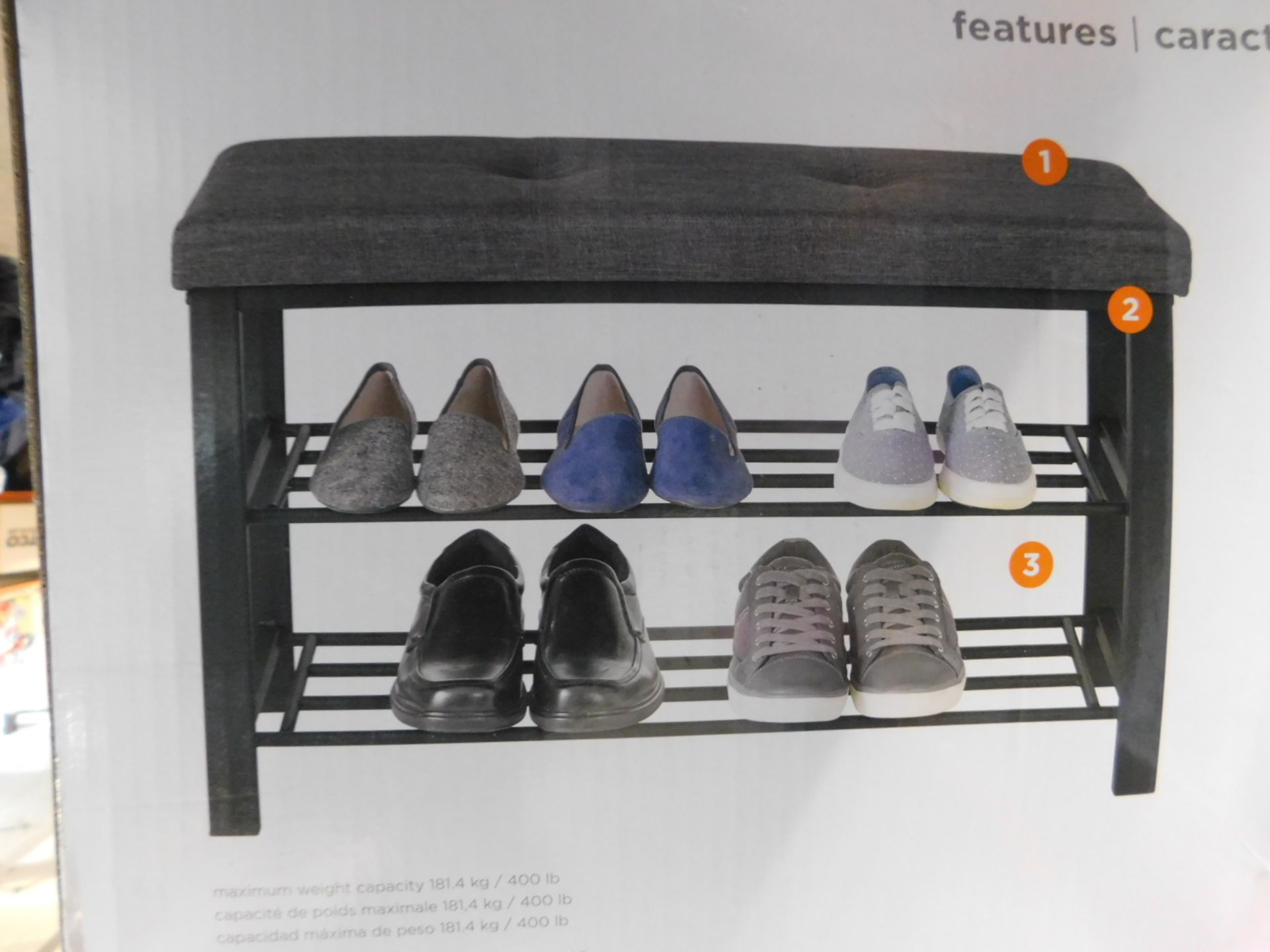 1 BOXED NEATFREAK SHOE STORAGE BENCH RRP Â£49