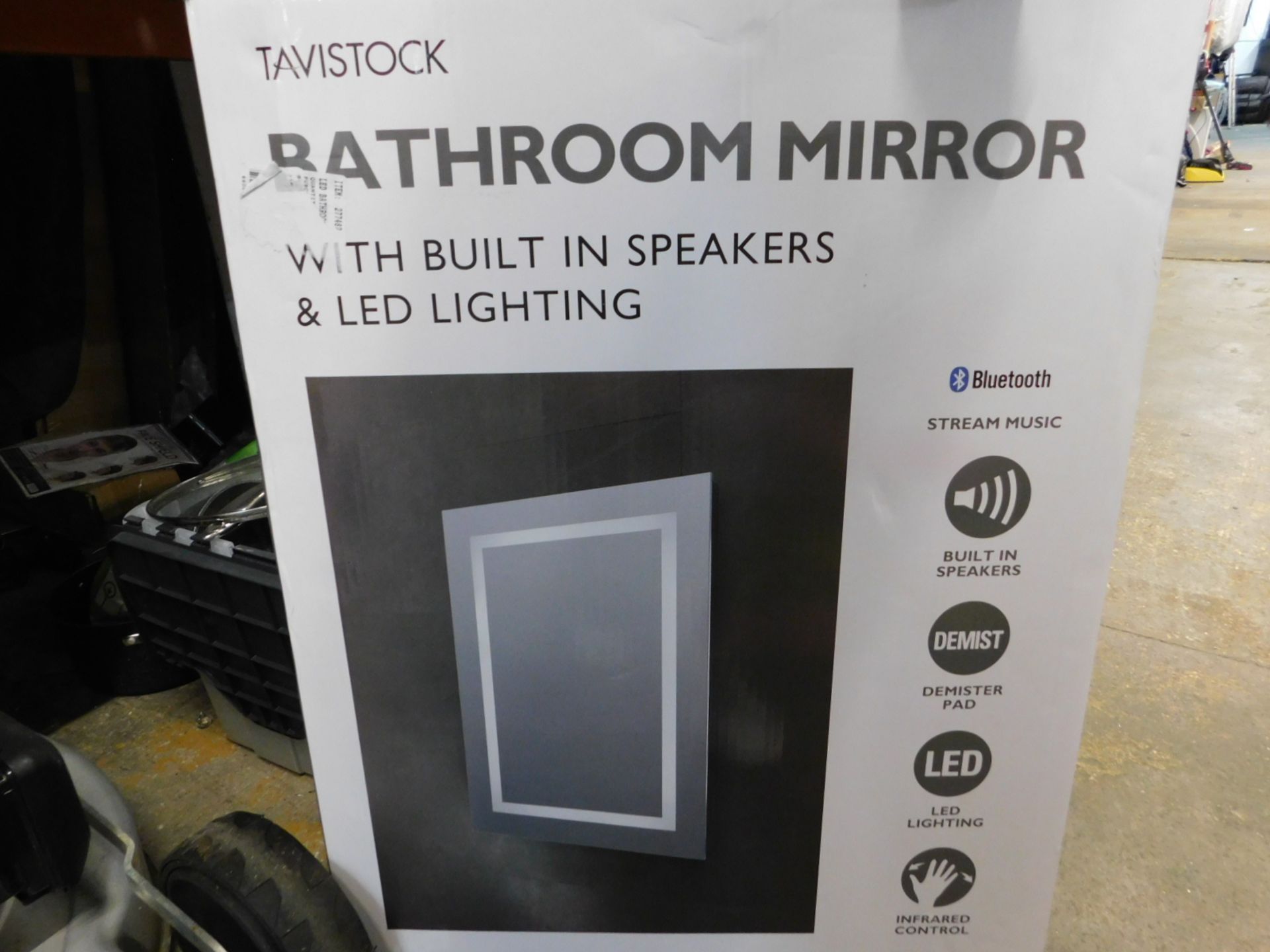 1 BOXED TAVISTOCK ELEMENT BLUETOOTH SPEAKER LED BATHROOM MIRROR RRP Â£199