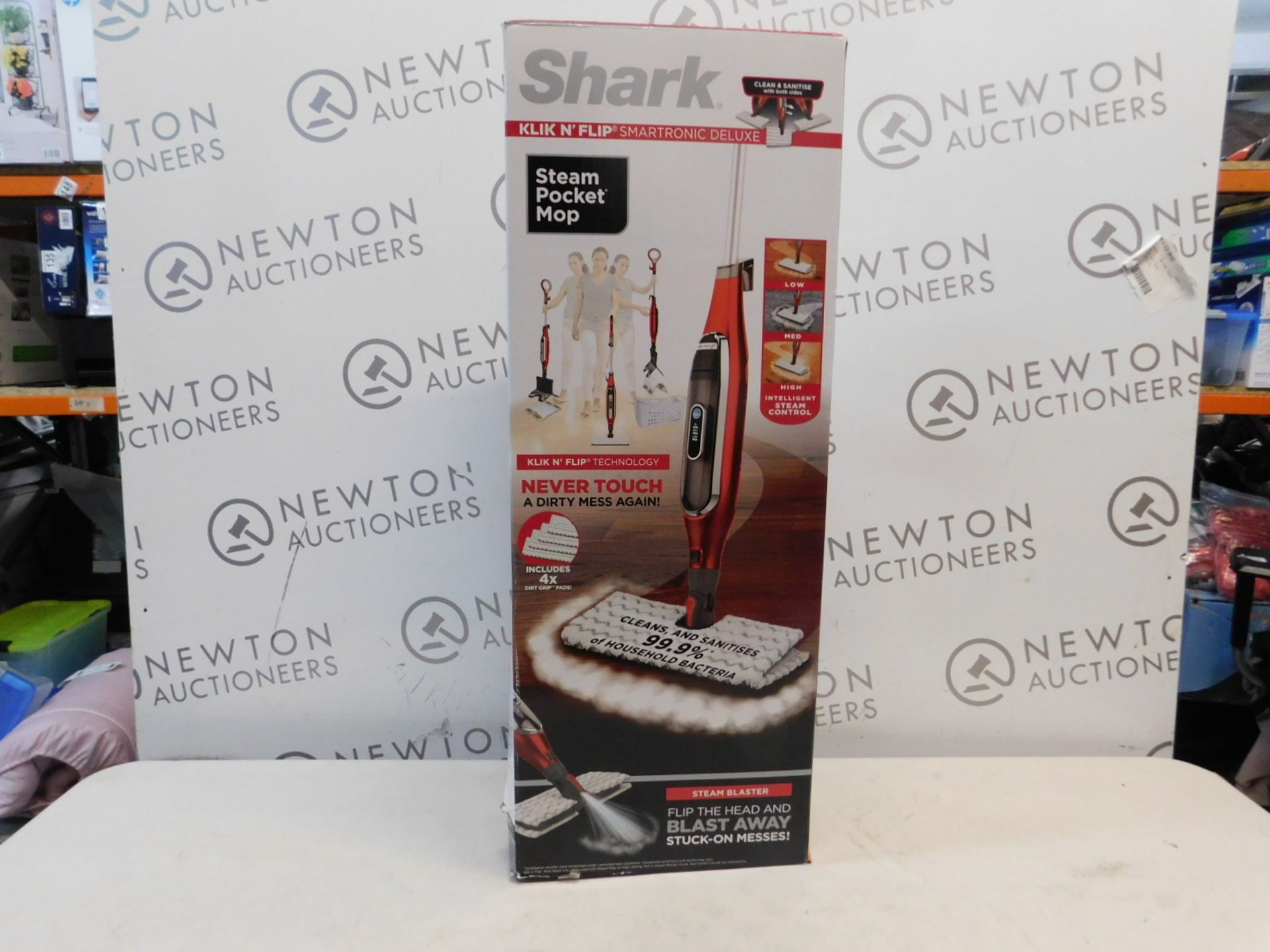 1 BOXED SHARK KLIK N FLIP STEAM POCKET MOP RRP Â£89.99