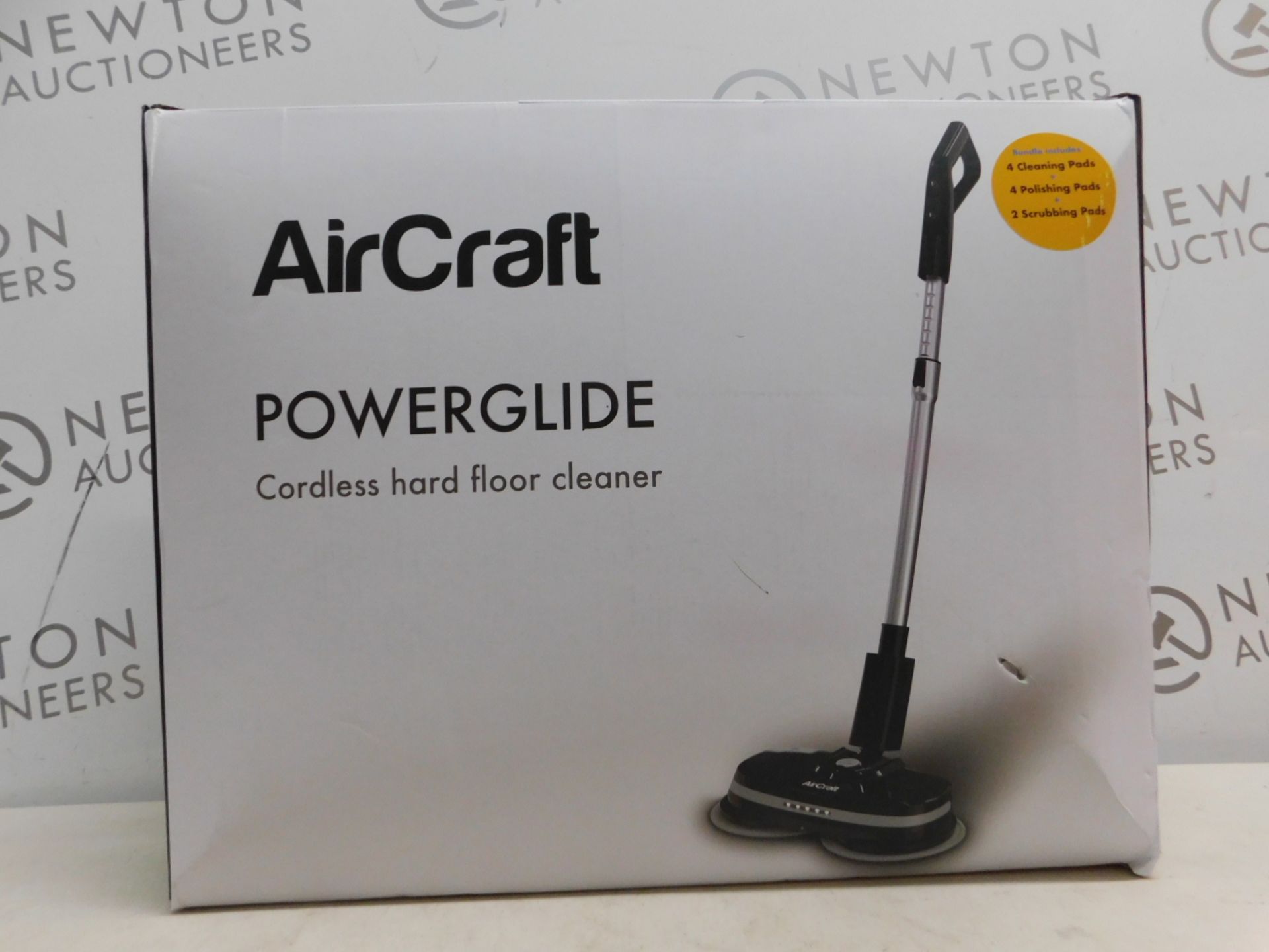 1 BOXED AIRCRAFT POWERGLIDE CORDLESS HARD FLOOR CLEANER & POLISHER RRP Â£199