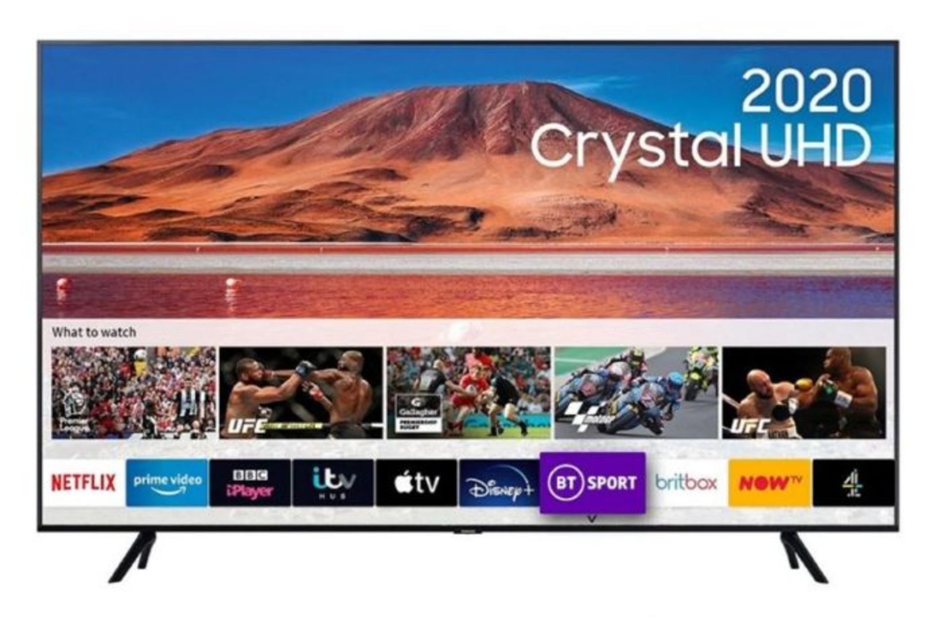 1 70" SAMSUNG UE70TU7100 4K HDR CRYSTAL SMART LED TV WITH STAND AND REMOTE RRP Â£699 (WORKING)