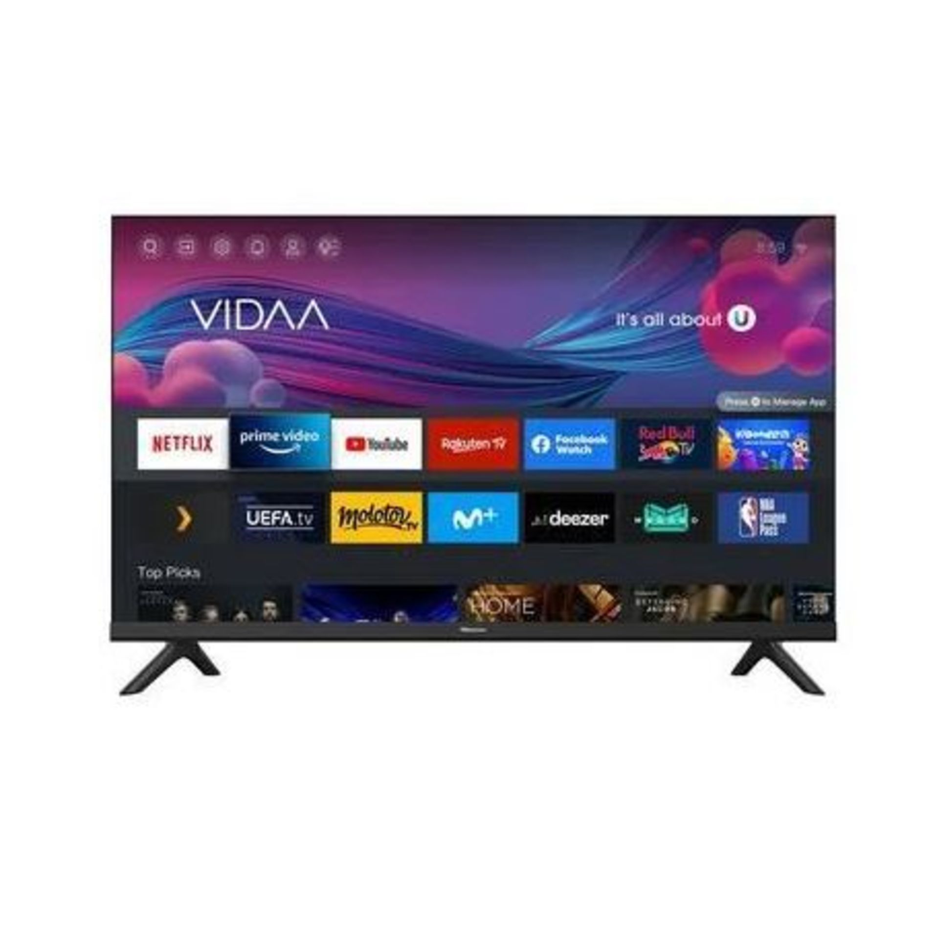 1 BOXED HISENSE 32A4GTUK 32" SMART HD READY LED TV WITH AMAZON ALEXA WITH STAND AND REMOTE RRP Â£229