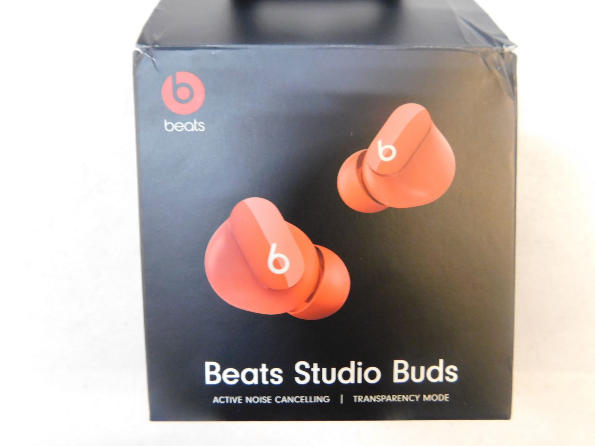 1 BOXED BEATS STUDIO BUDS IN RED WITH ACTIVE NOISE CANCELLING RRP Â£129.99