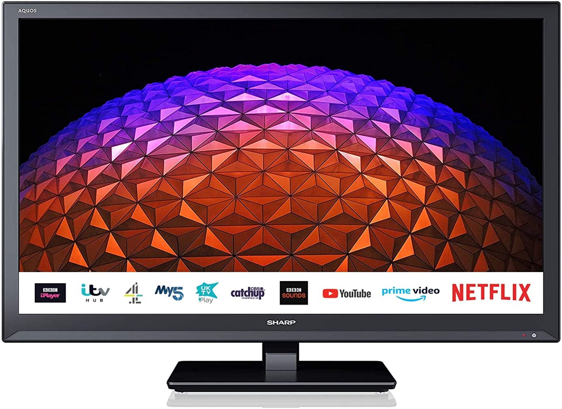 1 BOXED SHARP 24BC0K 24 INCH HD READY LED SMART TV WITH FREEVIEW PLAY, WITH STAND AND REMOTE RRP Â£