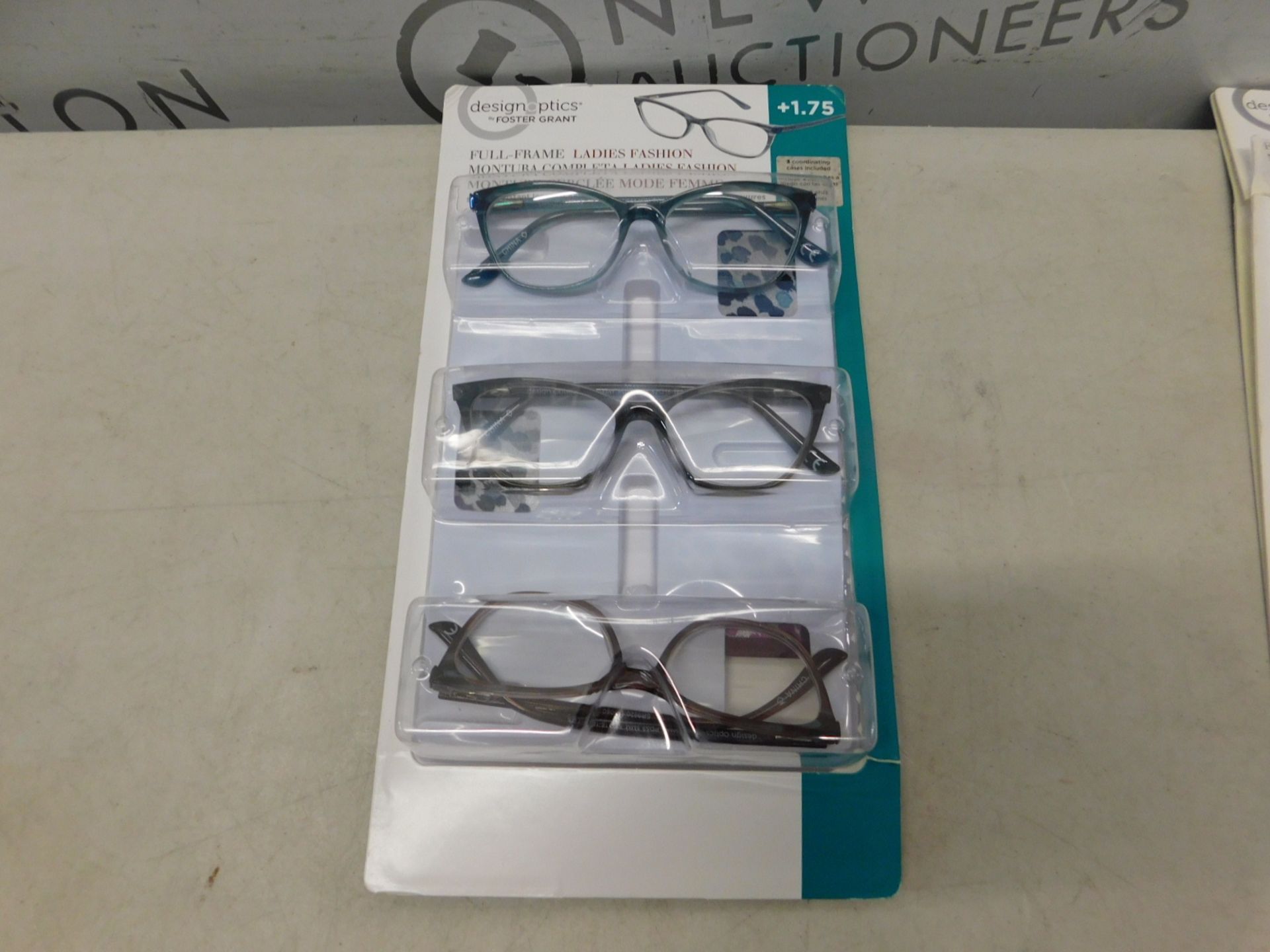 1 PACK OF DESIGN OPTICS READING GLASSES IN +1.75 STRENGTH RRP Â£19.99