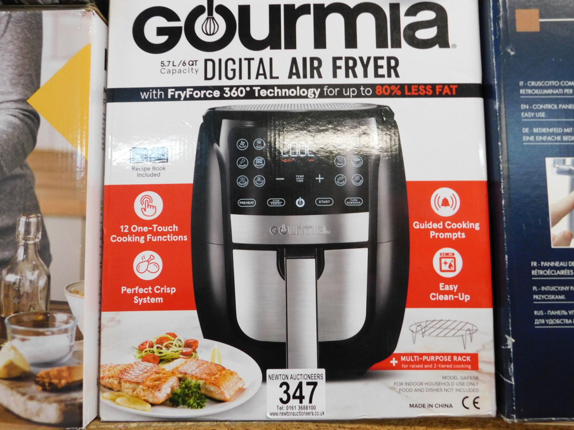 1 BOXED GOURMIA 5.7L DIGITAL AIR FRYER RRP Â£89.99