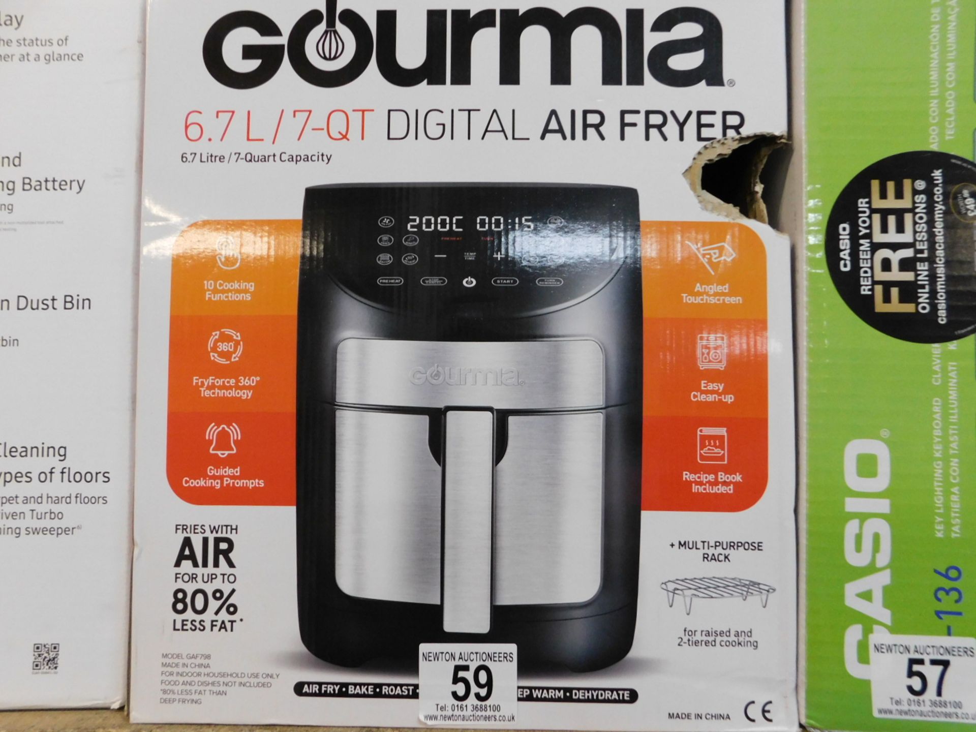 1 BOXED GOURMIA 6.7L DIGITAL AIR FRYER RRP Â£89.99