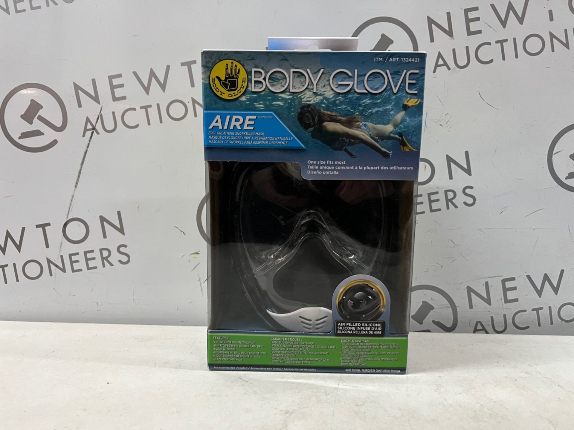 1 BRAND NEW BOXED BODY GLOVE AIRE SNORKELING MASK RRP Â£39.99