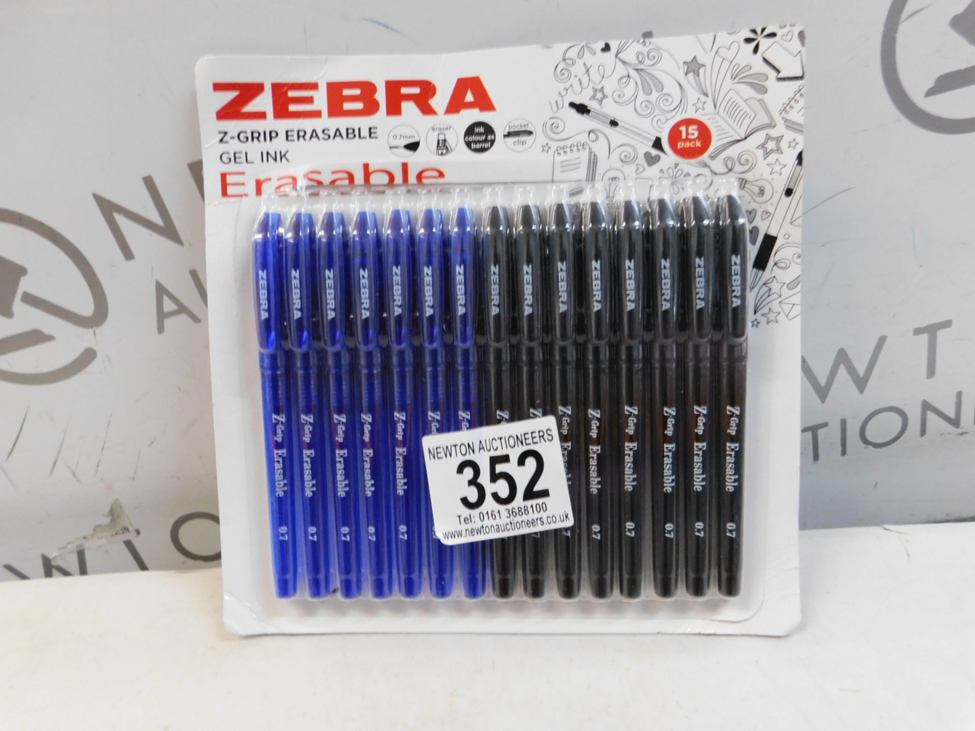 1 PACK OF ZEBRA Z-GRIP ERASABLE GEL INK PENS RRP Â£19