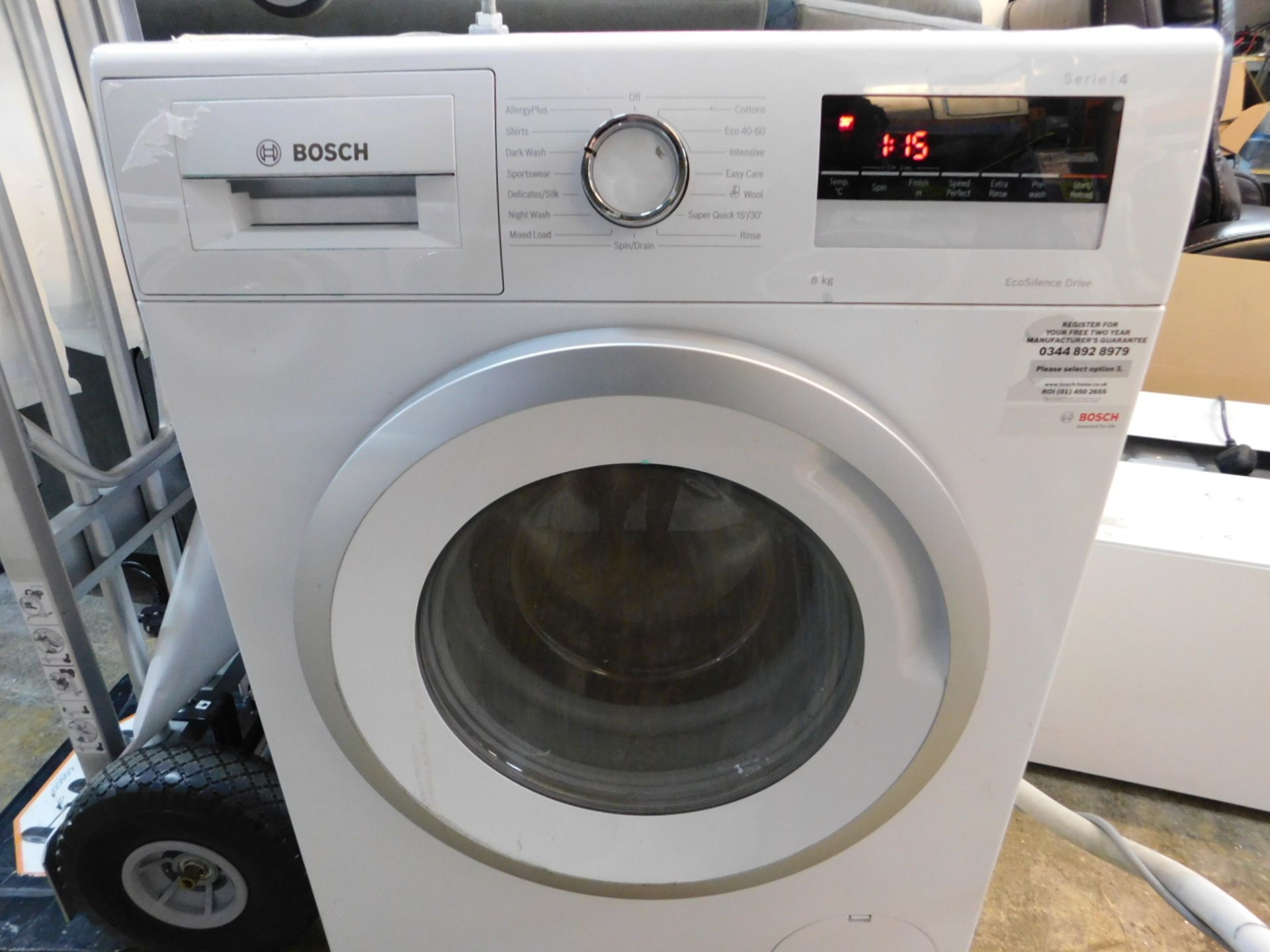 1 BOSCH SERIE 4 WAN28281GB 8 KG 1400 SPIN WASHING MACHINE RRP Â£399 (DOOR LOCKED)