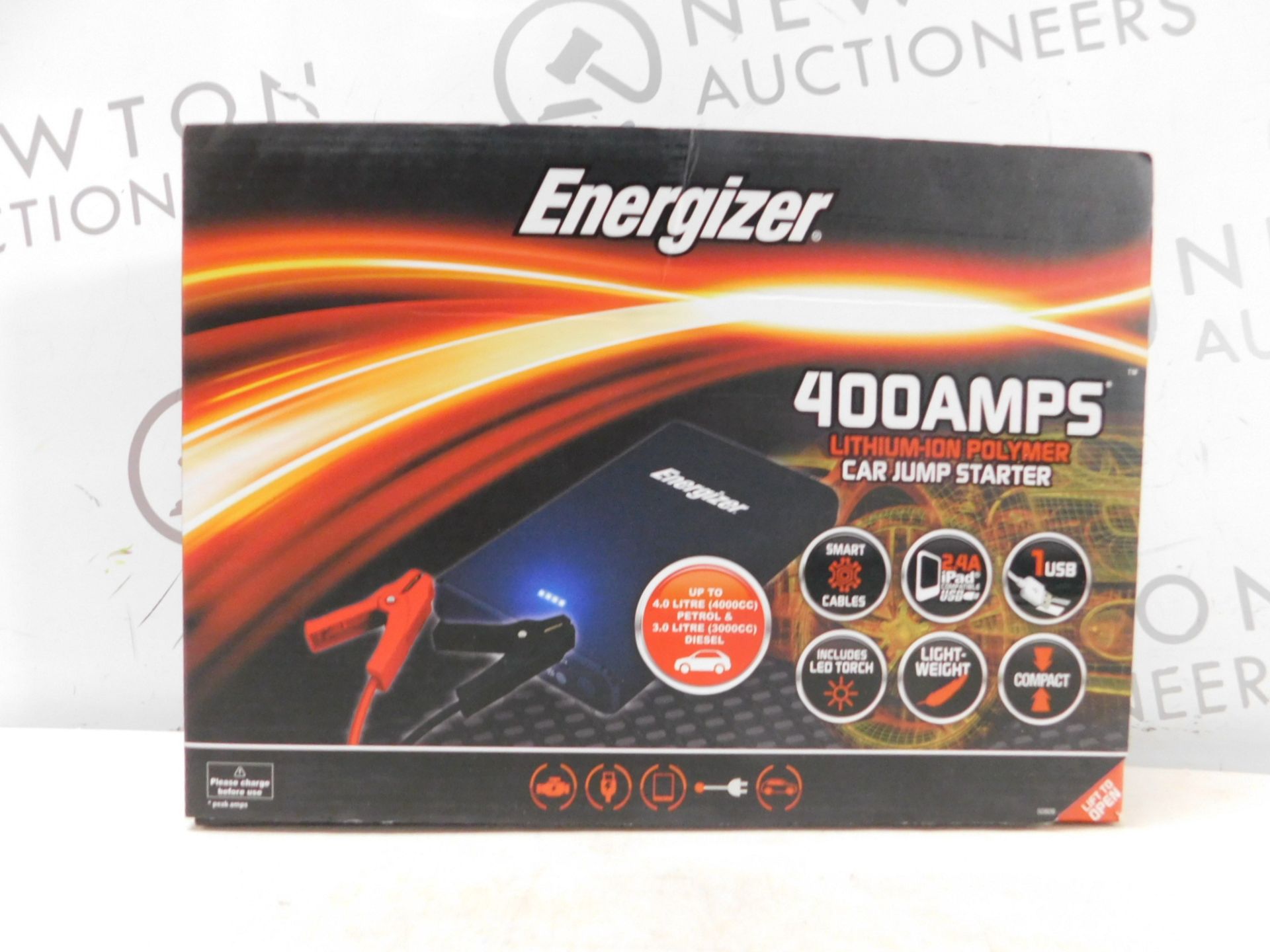 1 BOXED ENERGIZER LITHIUM-ION POLYMER CAR JUMP STARTER 400A RRP Â£119