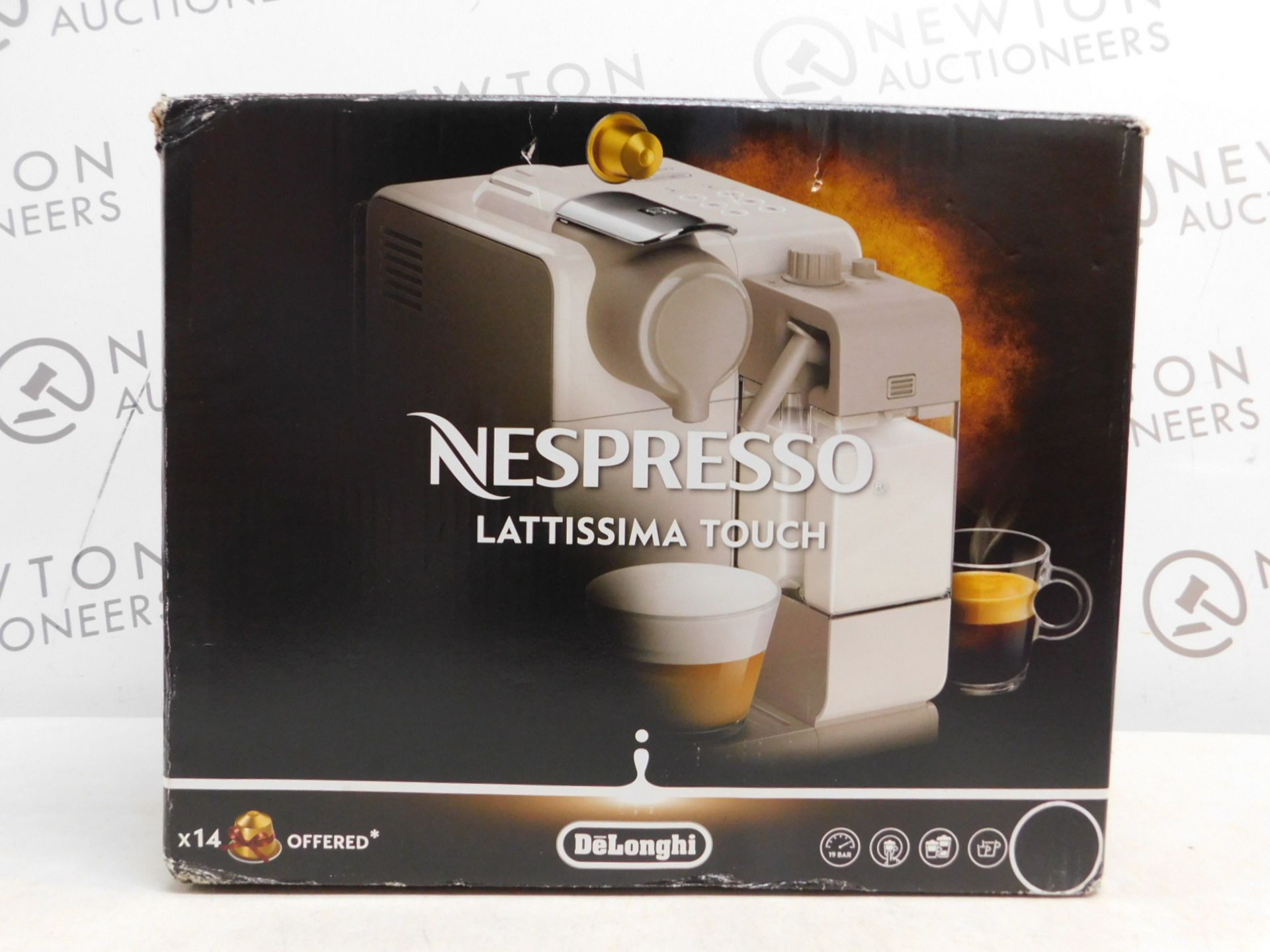 1 BOXED NESPRESSO BY DE'LONGHI LATTISSIMA TOUCH EN560.B COFFEE MACHINE RRP Â£229