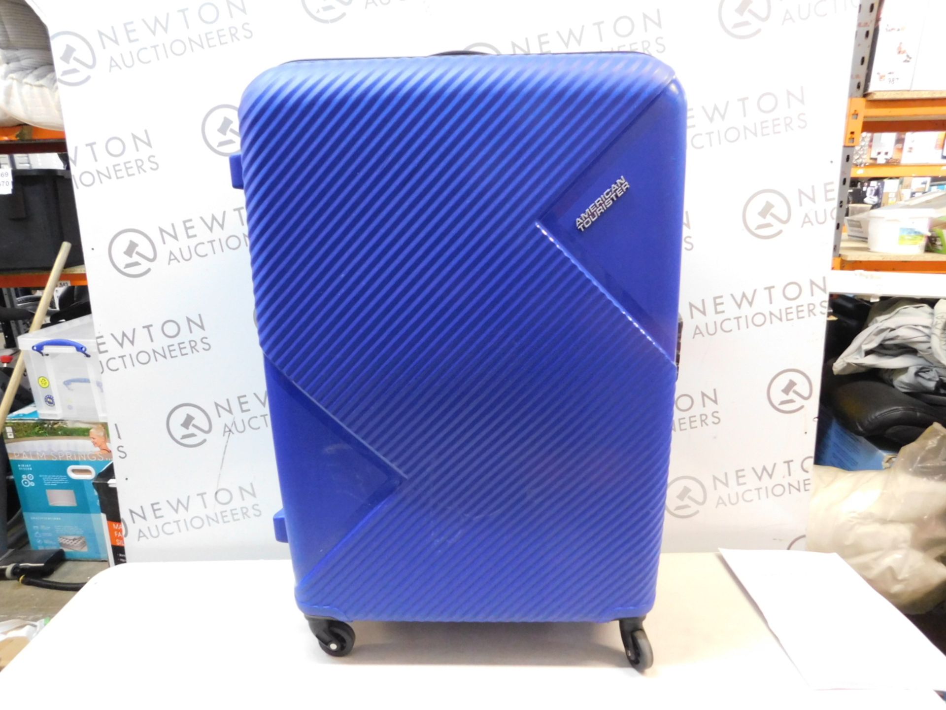 1 AMERICAN TOURISTER DEEP BLUE LARGE HARDSIDE SPINNER CASE RRP Â£89.99