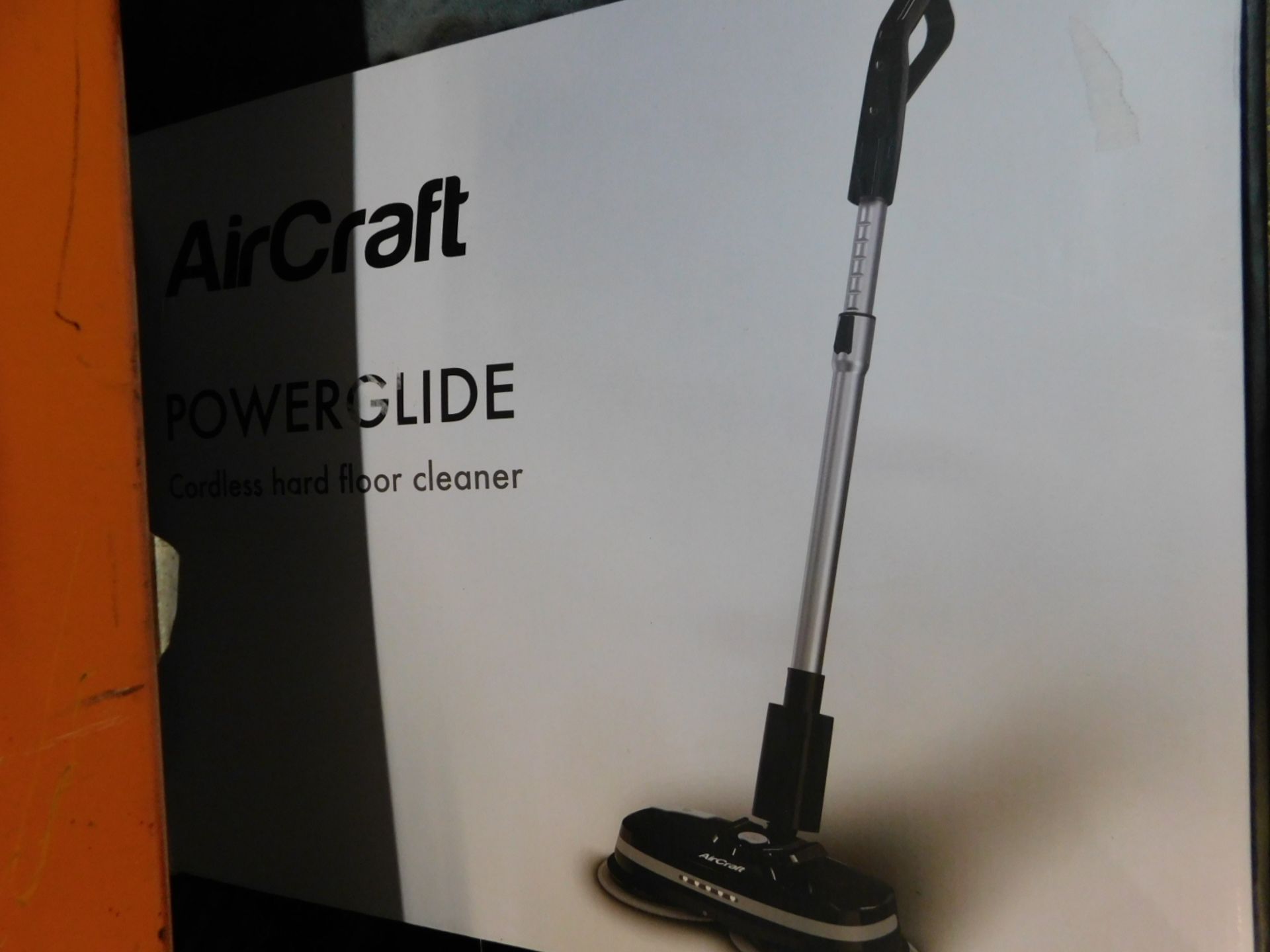 1 BOXED AIRCRAFT POWERGLIDE CORDLESS HARD FLOOR CLEANER & POLISHER RRP Â£199