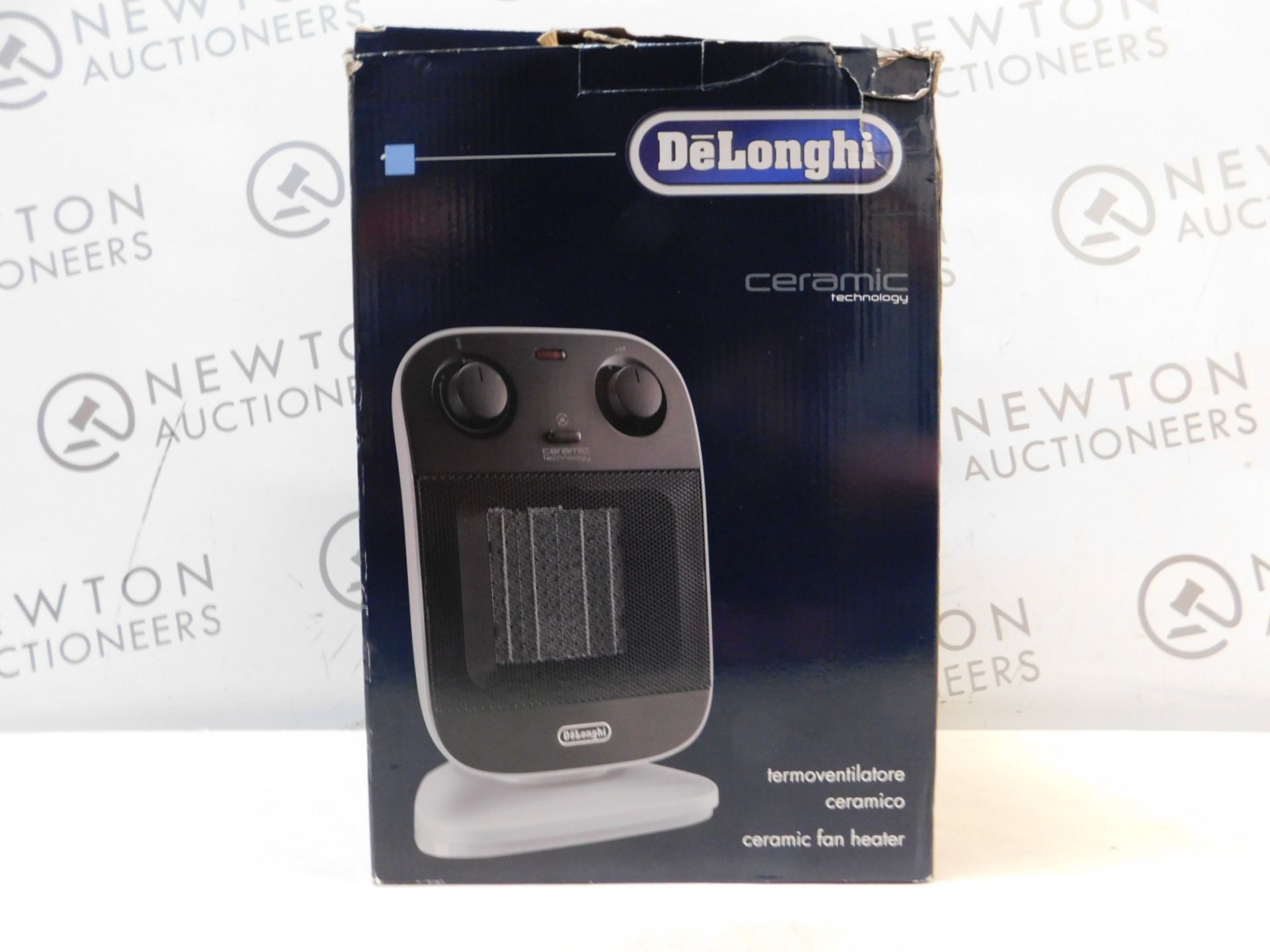 1 BOXED DE'LONGHI HFX60E20 CERAMIC FAN HEATER RRP Â£69