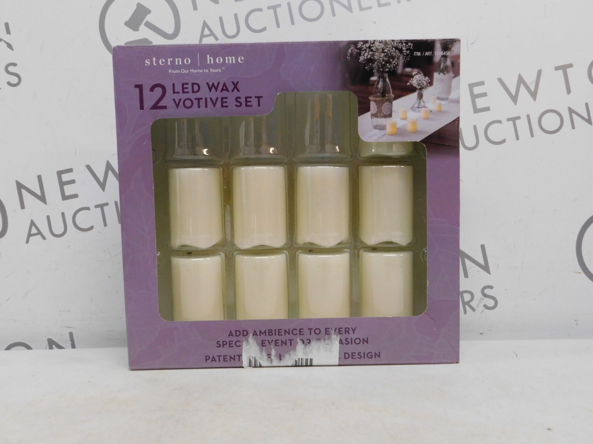 1 BOXED STERNO LED WAX VOTIVE CANDLES RRP Â£24.99