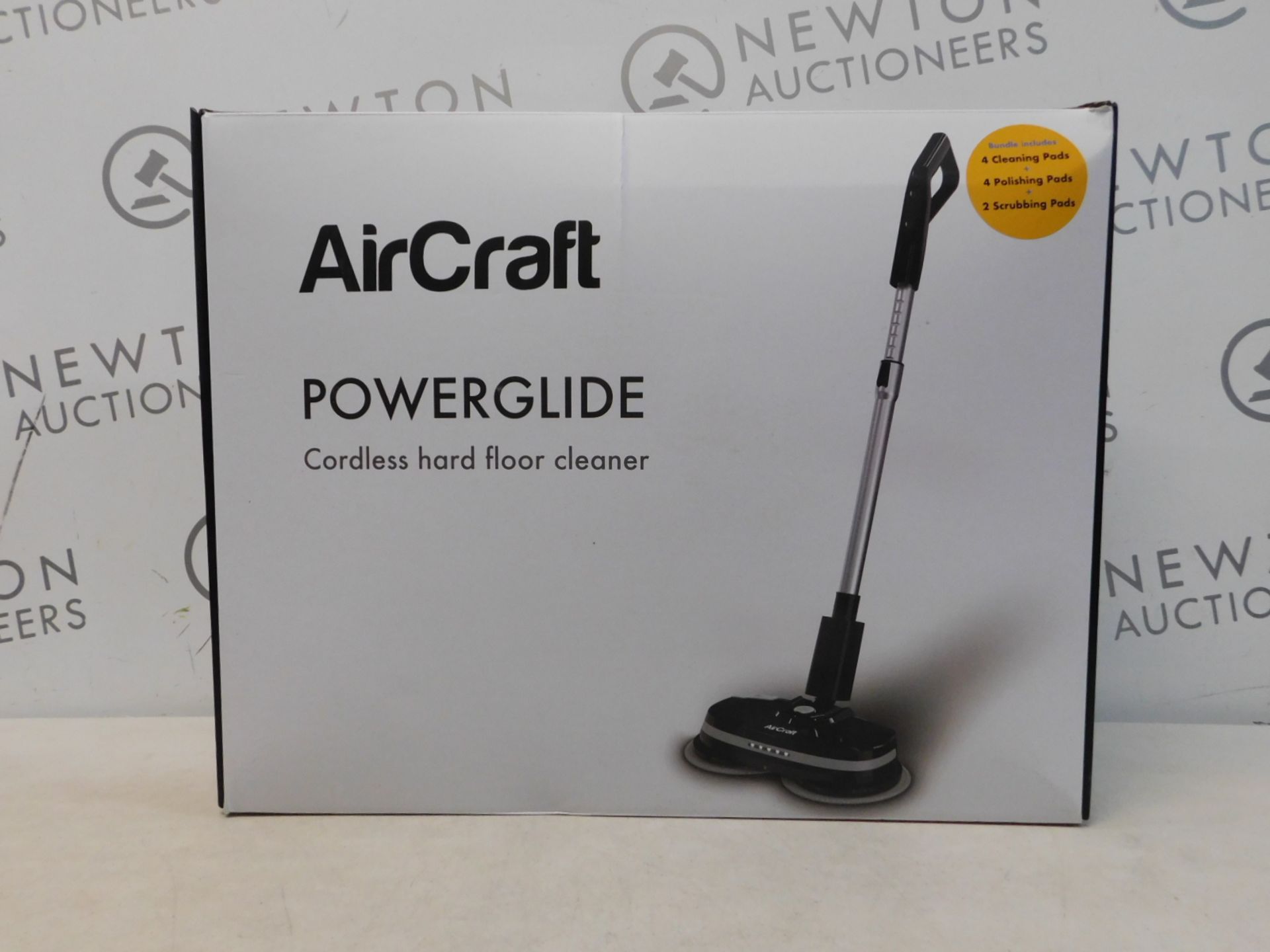 1 BOXED AIRCRAFT POWERGLIDE CORDLESS HARD FLOOR CLEANER & POLISHER RRP Â£199