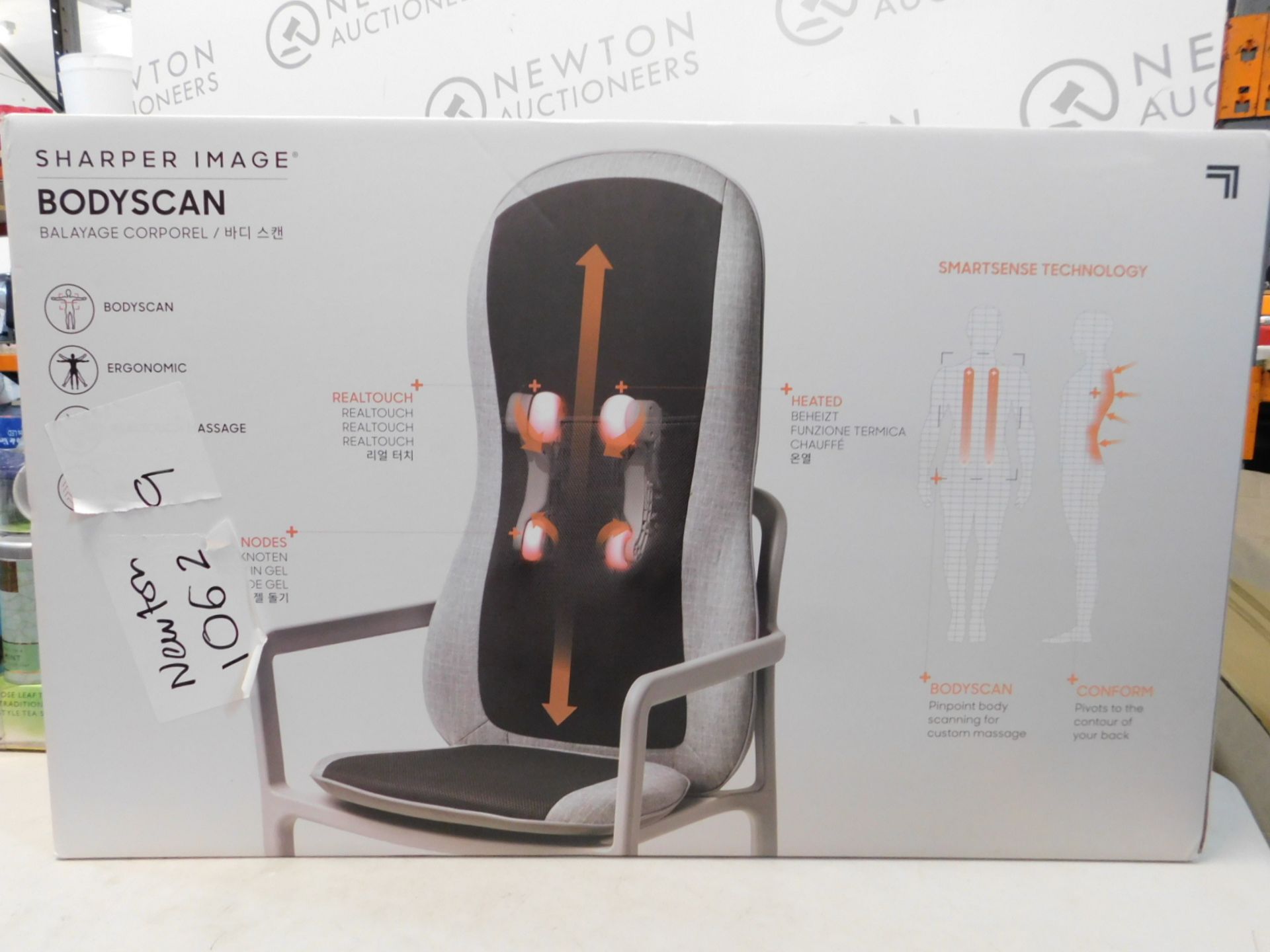 1 BOXED SHARPER IMAGE BODYSCAN CHAIR PAD MASSAGER RRP Â£149