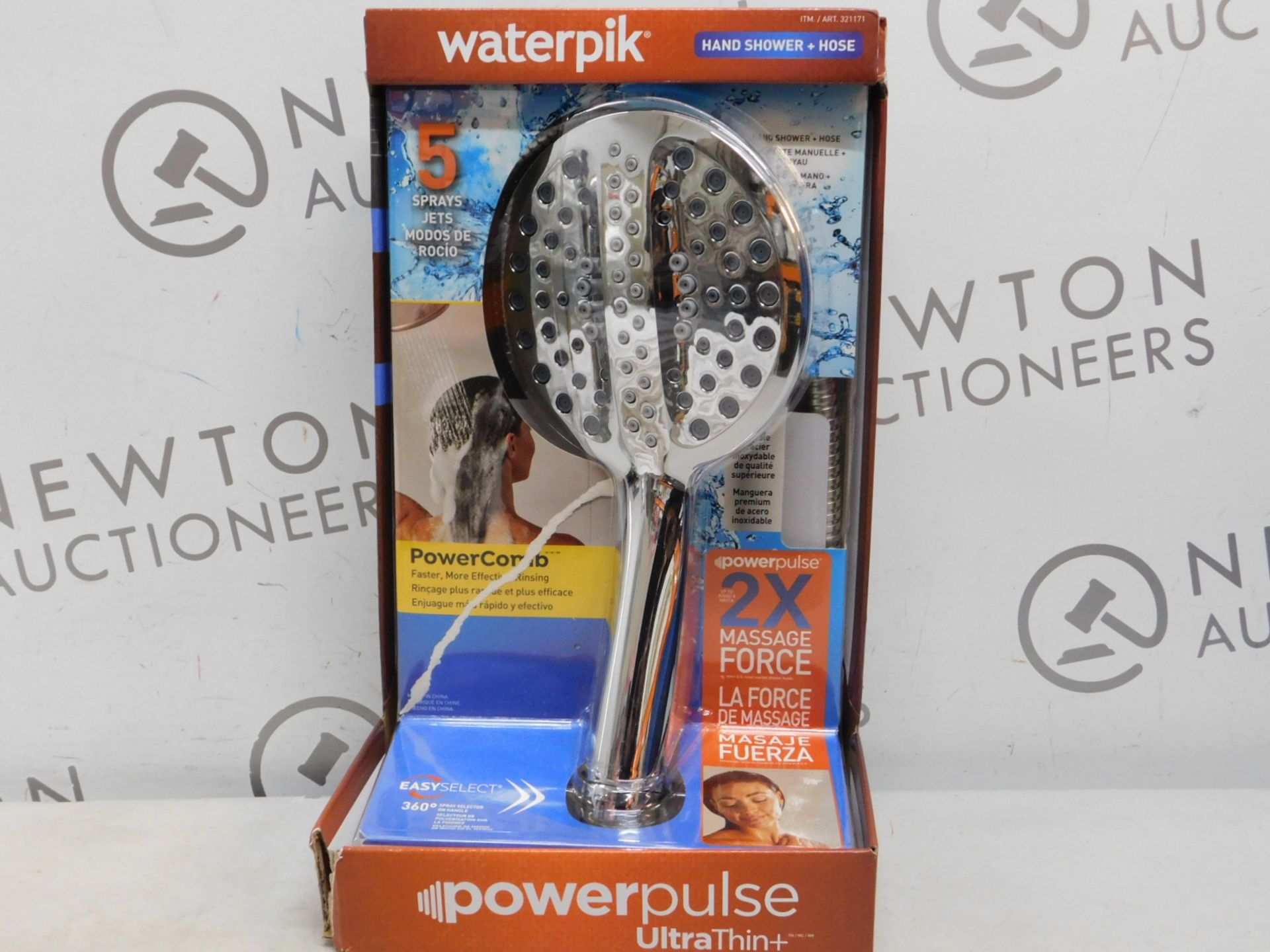 1 BOXED WATERPIK POWERPULSE ULTRA THIN PUS NEW 5 SPRAY POWER COMB EASY SELECT RRP Â£29