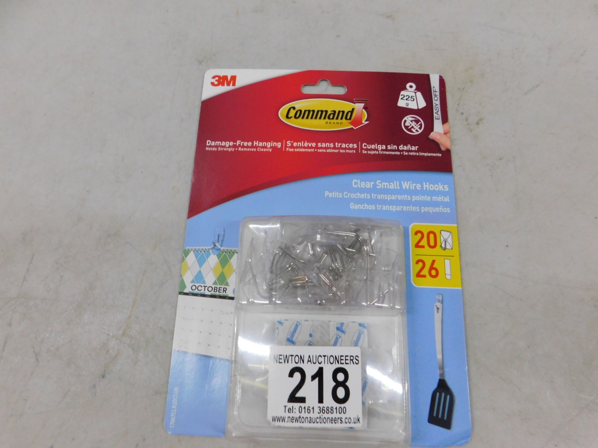 1 PACK OF COMMAND BRAND DAMAGE-FREE HANGING CLIPS RRP Â£12.99