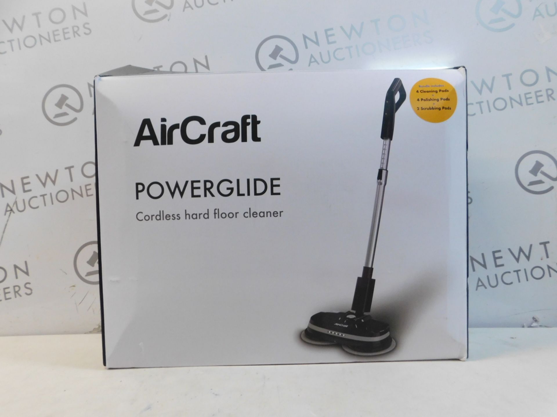 1 BOXED AIRCRAFT POWERGLIDE CORDLESS HARD FLOOR CLEANER & POLISHER RRP Â£199