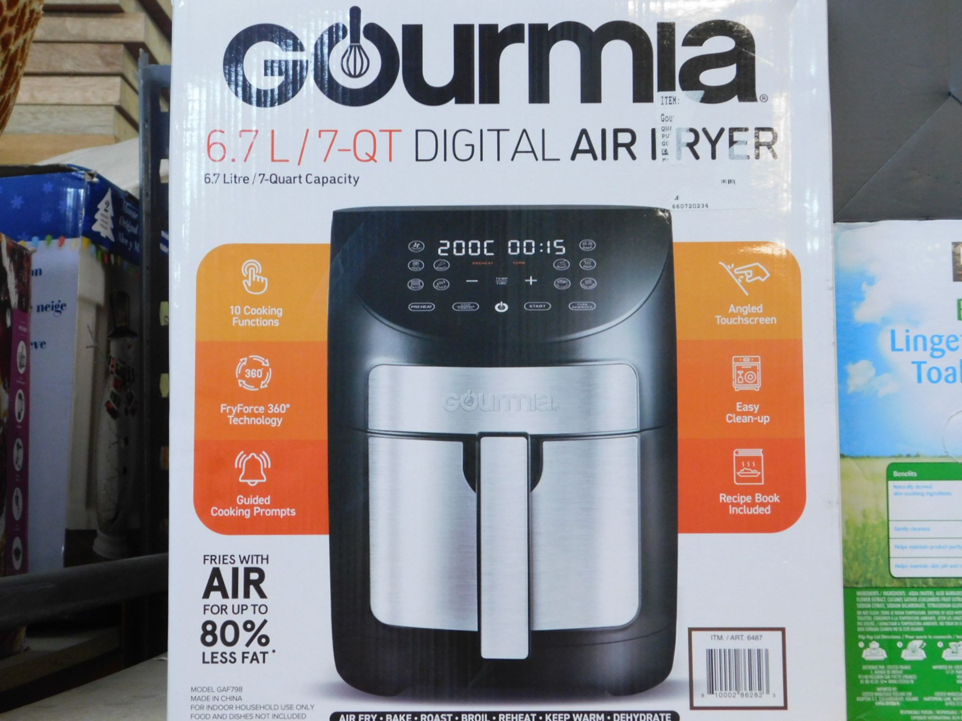 1 BOXED GOURMIA 6.7L DIGITAL AIR FRYER RRP Â£59