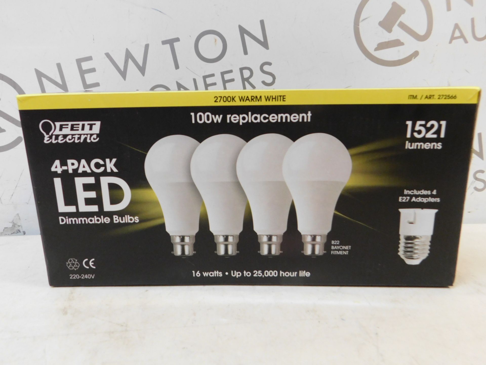 1 BOX OF 3 FEIT ELECTRIC LED DIMMABLE 100W REPLACEMENT BULBS RRP Â£19.99