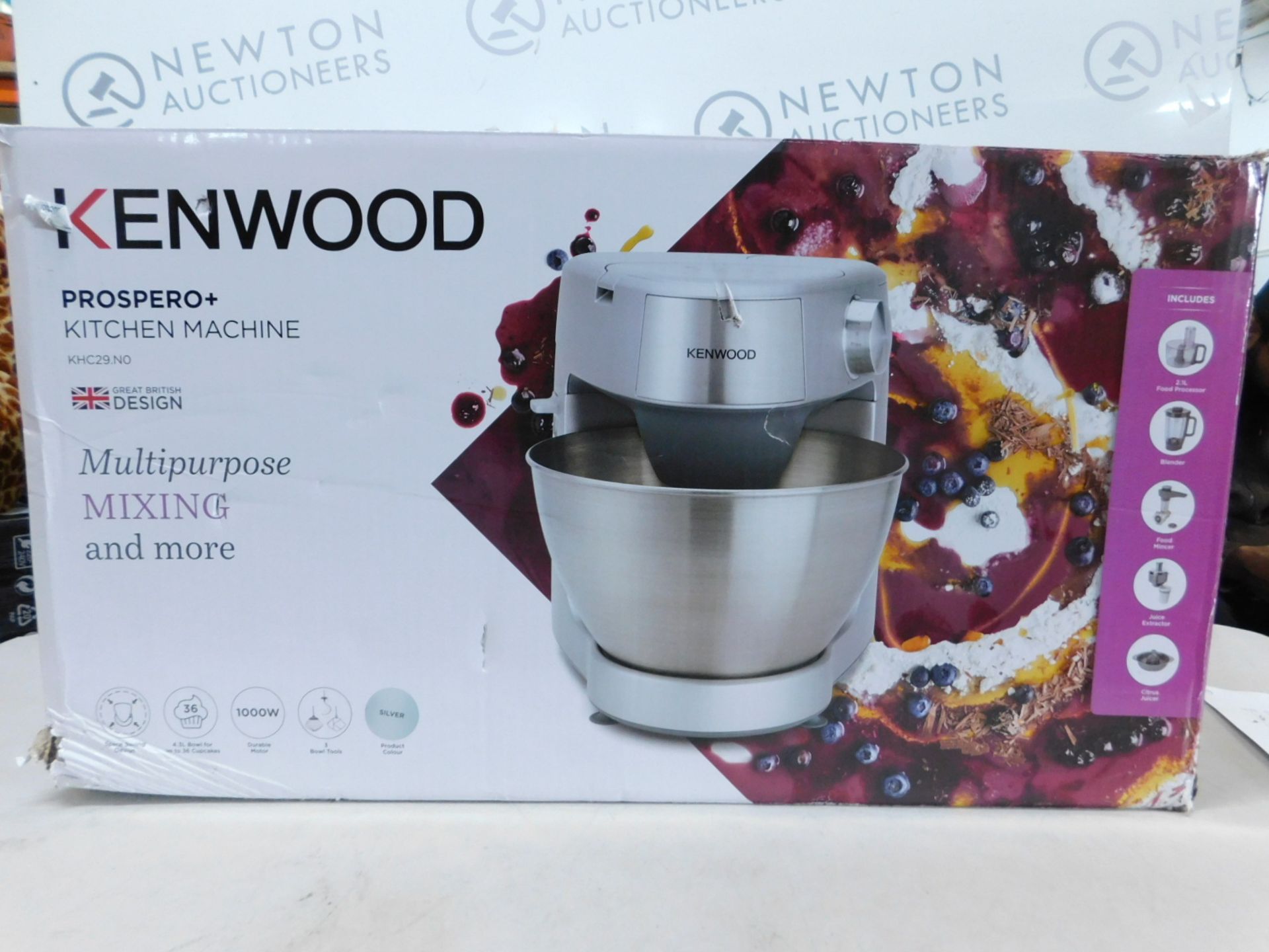 1 BOXED KENWOOD PROSPERO KHC29 COMPACT STAND MIXER KITCHEN MACHINE 1000W RRP Â£269