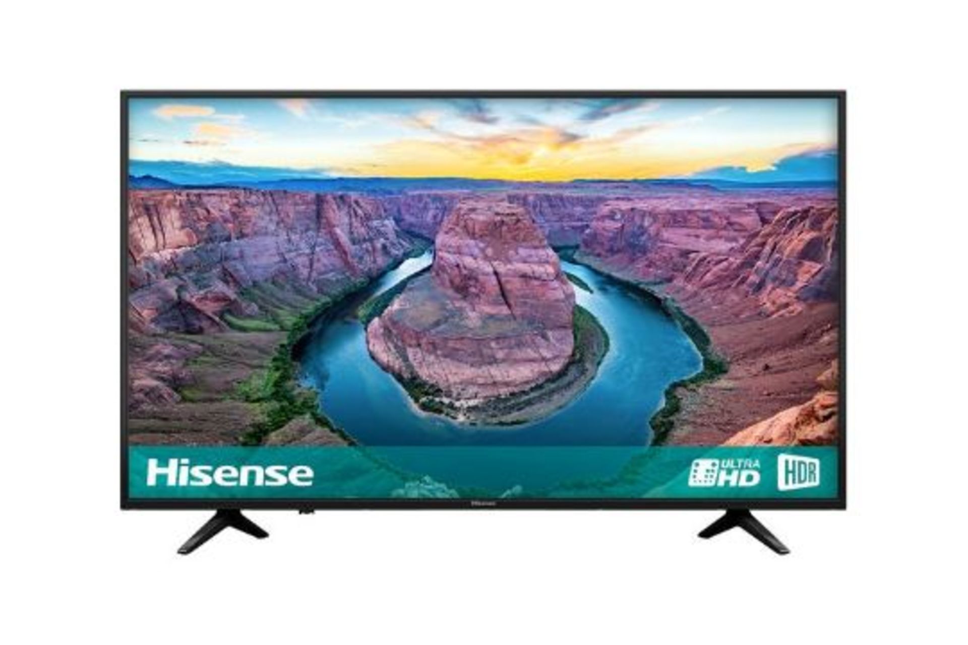 1 HISENSE H58AE6100UK 58" 4K ULTRA HD HDR SMART TV WITH REMOTE RRP Â£699 (POWERS ON BUT NOTHING ON