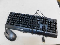 1 MSI VIGOR GK30 GAMING COMBO KEYBOARD AND MOUSE RRP Â£59.99