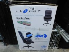 1 BOXED LA-Z-BOY AIR EXECUTIVE BLACK BONDED LEATHER OFFICE CHAIR RRP Â£299