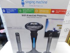 1 BOXED SINGING MACHINE WIFI KARAOKE PEDESTAL RRP Â£299.99