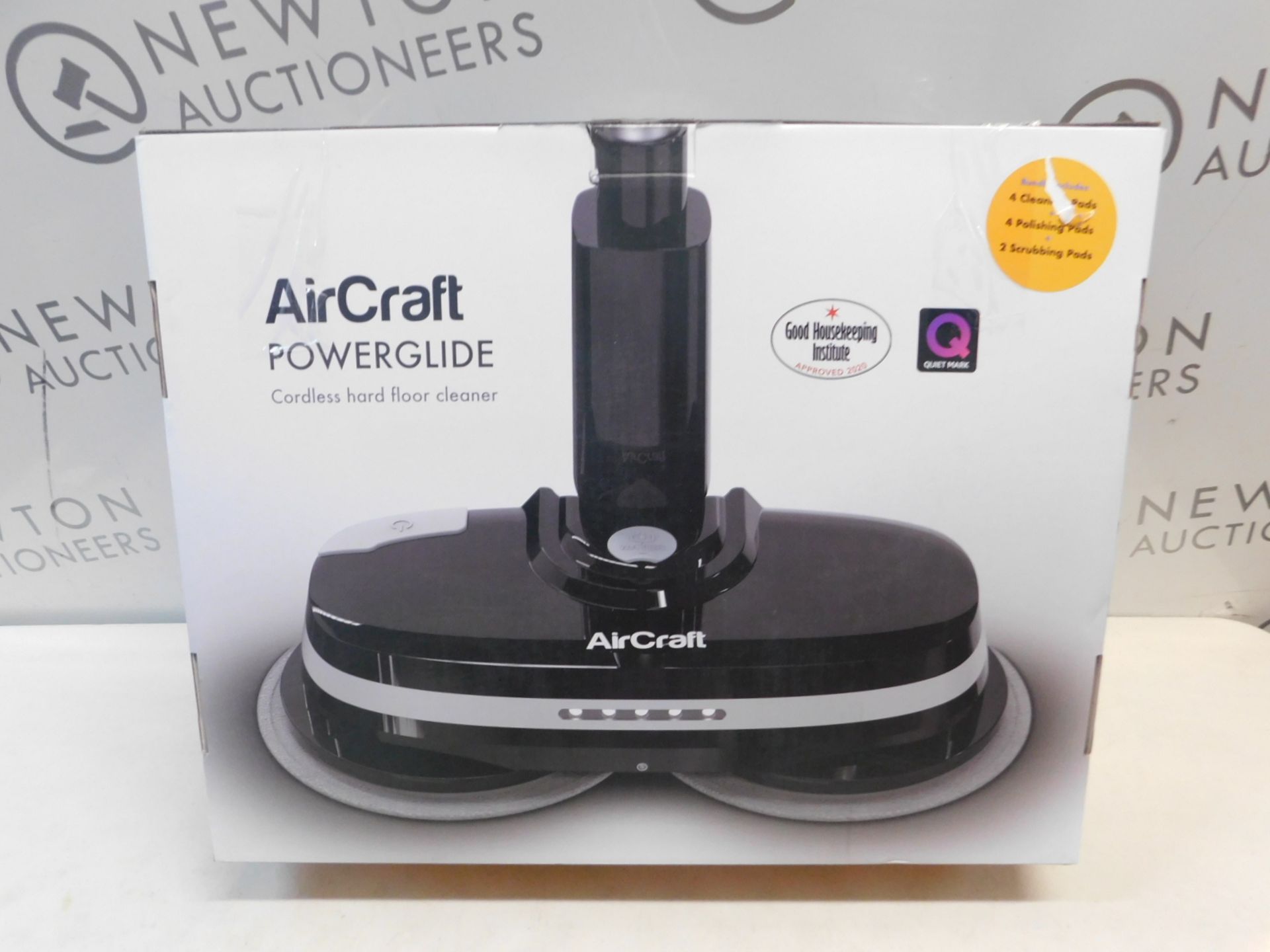 1 BOXED AIRCRAFT POWERGLIDE CORDLESS HARD FLOOR CLEANER & POLISHER RRP Â£199