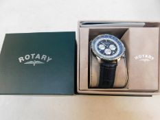 1 BOXED ROTARY GENTS CHRONOGRAPH WATCH MODEL GS00127/05/KIT RRP £199