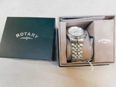 1 BOXED ROTARY GENTS CHRONOGRAPH WATCH MODEL GB00137/70 RRP £199