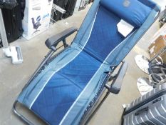1 TIMBER RIDGE ZERO GRAVITY CHAIR OVERSIZED RECLINER FOLDING PATIO LOUNGE CHAIR RRP Â£199 (SPARES
