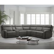 1 GILMAN CREEK PAISLEY FABRIC POWER RECLINING SECTIONAL SOFA WITH POWER HEADRESTS RRP Â£2599