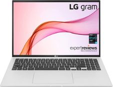 1 BOXED LG GRAM 16Z90P-K.AA55A1 16" NOTEBOOK, I5-1135G7, 8GB RAM, 512GB SSD, INTEL IRIS XE GRAPHICS,