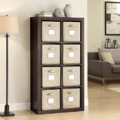 1 BOXED BAYSIDE FURNISHINGS ROOM DIVIDER WITH STORAGE BINS RRP Â£119.99