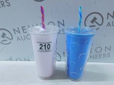 1 COLOUR CHANGING DOUBLE WALL INSULATED 2 PACK TUMBLERS RRP Â£29