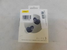 1 BOXED OF JABRA ELITE3 TRUE WIRELESS EARBUDS RRP Â£99.99